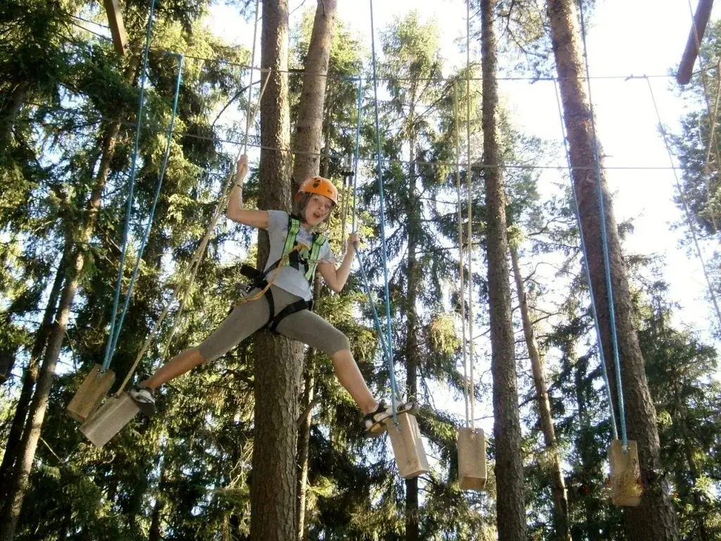 Park Linowy Grabówki trasy dla dzieci i dorosłych